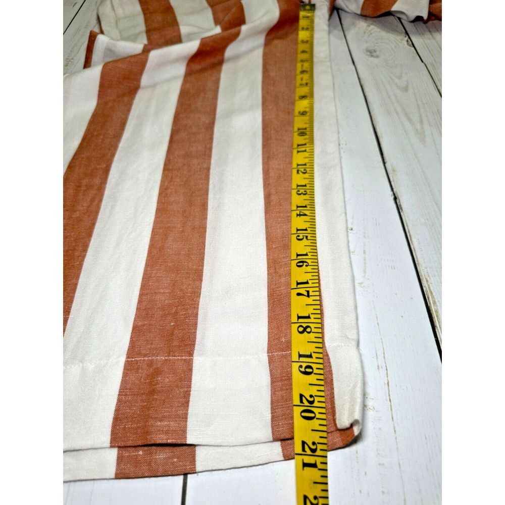 Madewell Womens Huston Pull On Wide Leg Crop Pants Sz‎ XS Linen Blend - Picture 3 of 8